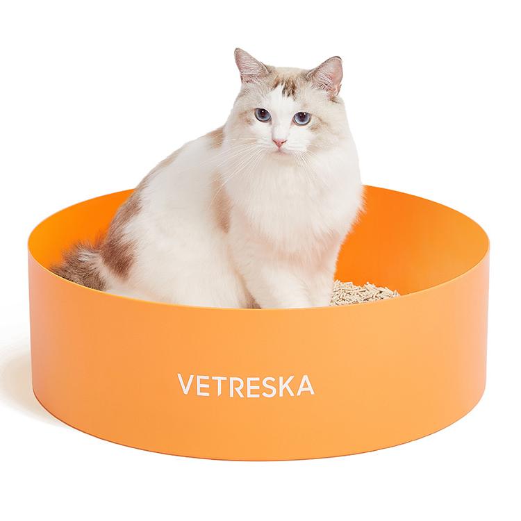 猫トイレオープンタイプ | VETRESKA オレンジ型 トイレ（猫用）